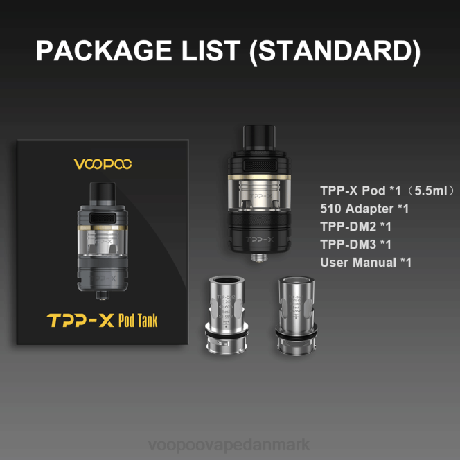 VOOPOO TPP X pod tank regnbue 604R514 | VOOPOO Vape Pod Danmark