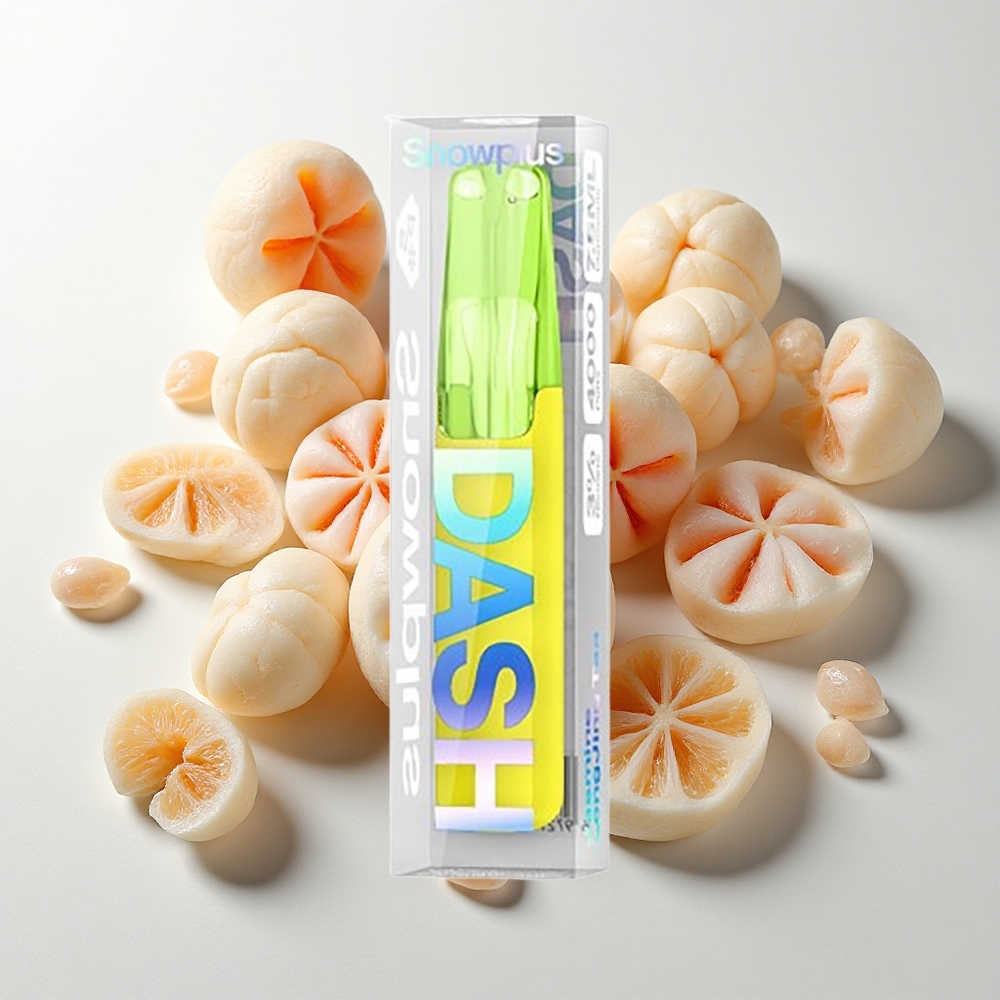 Snowplus Dash 4000 Puffs Engangsenhed Jasmin LongJing Te med 7,5 ml e-væske og 530 mAh batteri