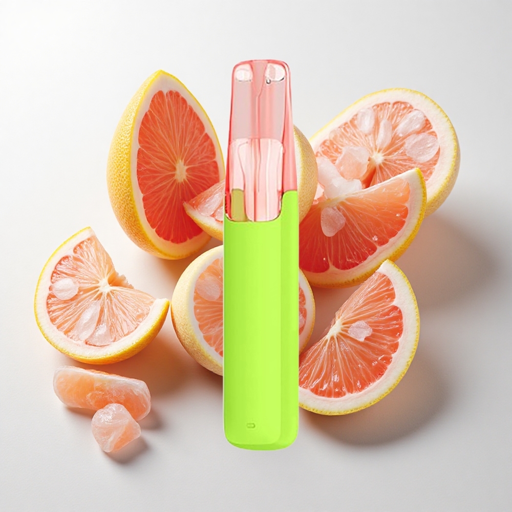 Snowplus Dash 4000 Puffs Engangsenhed Passion Grapefrugt med 7,5 ml e-væske og keramik fordamper