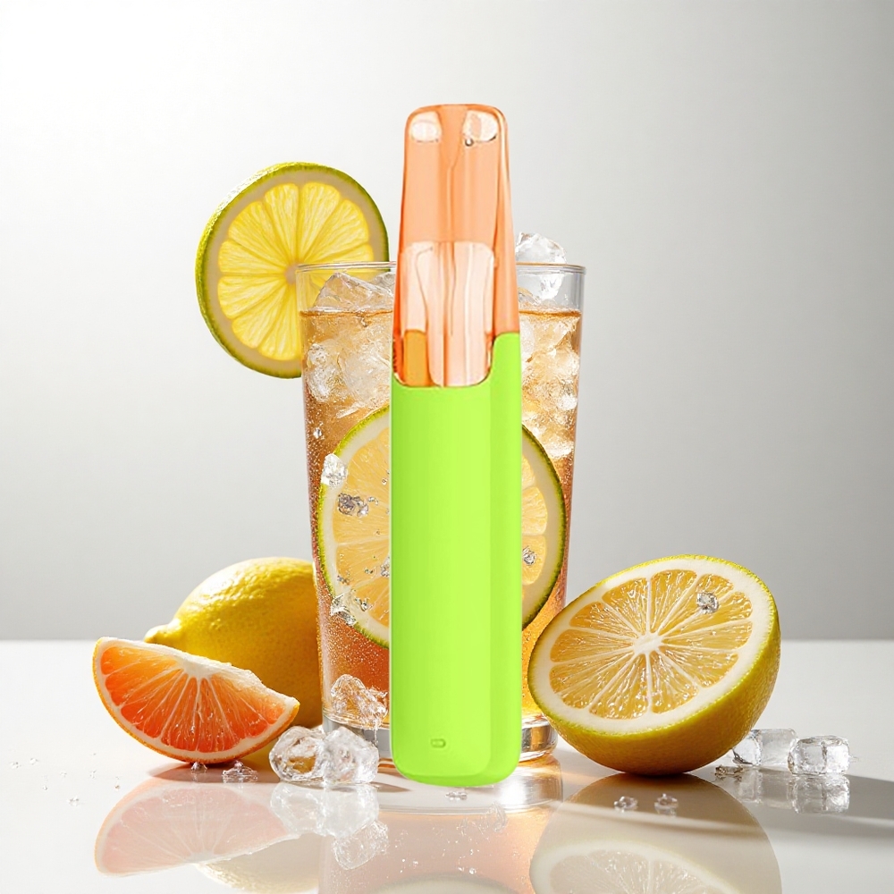 Snowplus Dash 4000 Puffs Engangsenhed Sprudlende Iset Citronte – Ceramic Atomizer, 7,5 ml E-væske