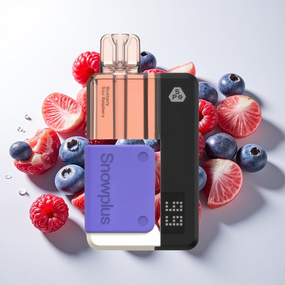 Snowplus Swift Pod Kit 15000 Puffs Blåbær Sur Hindbær – 1000 mAh batteri, 2+10 ml e-væske