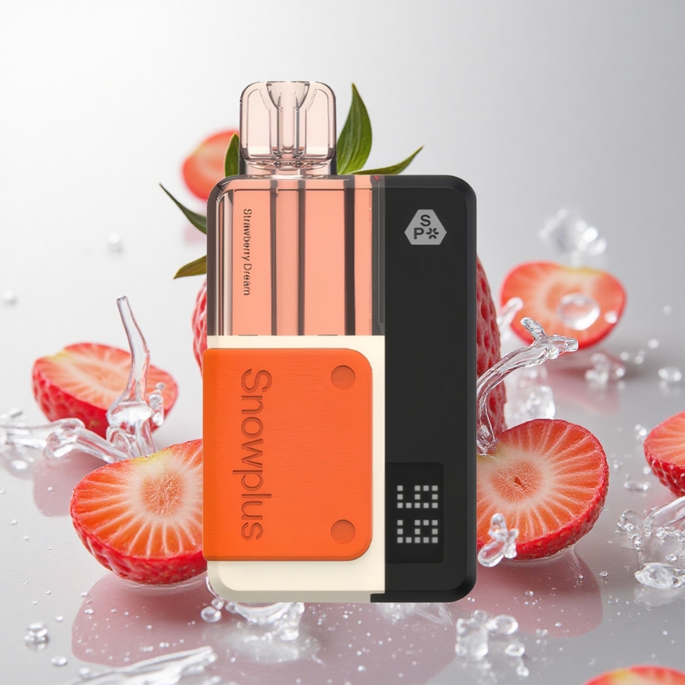 Snowplus Swift Pod Kit 15000 Puffs Jordbær Drøm med 1000 mAh batteri og 2+10 ml e-væske