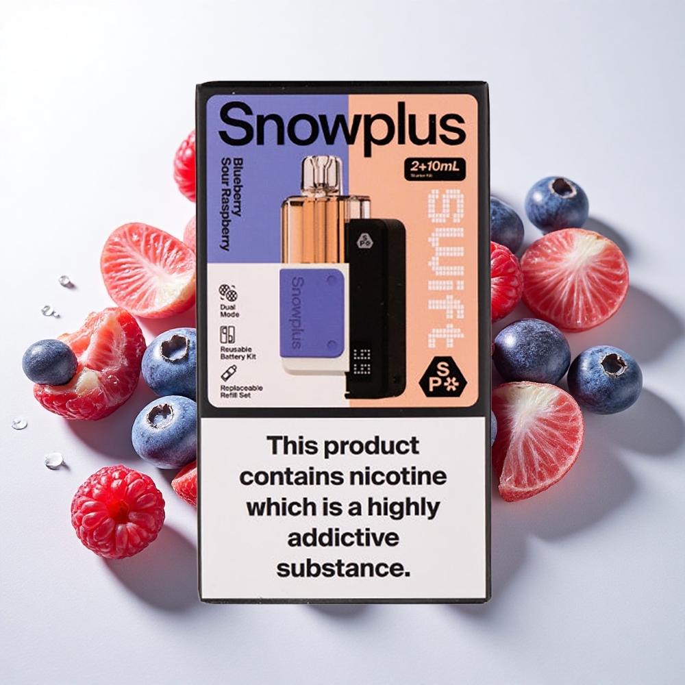 Snowplus Swift 5000 Puffs Blåbær Sur Hindbær Dual Mesh 1000 mAh