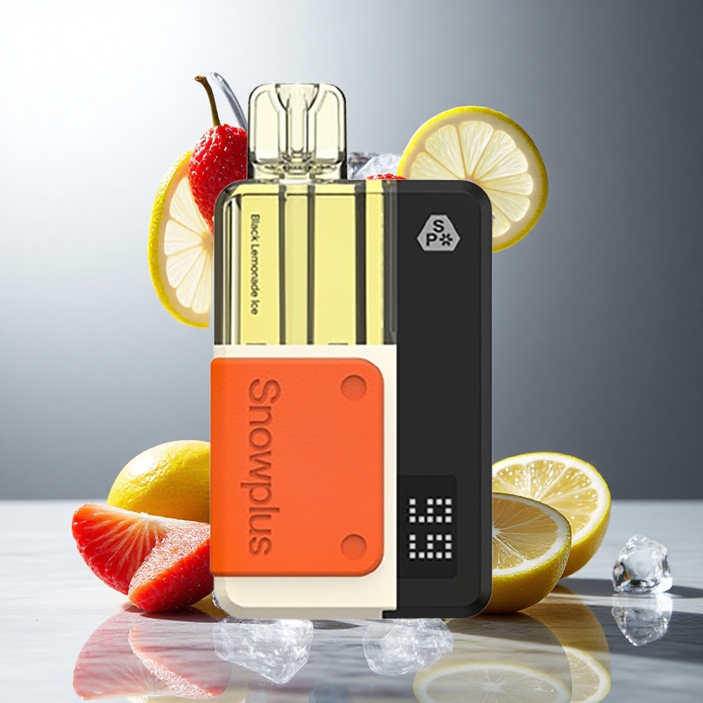 Snowplus Swift 5000 Puffs Dual Mesh 1000 mAh Sort Citronvand Is