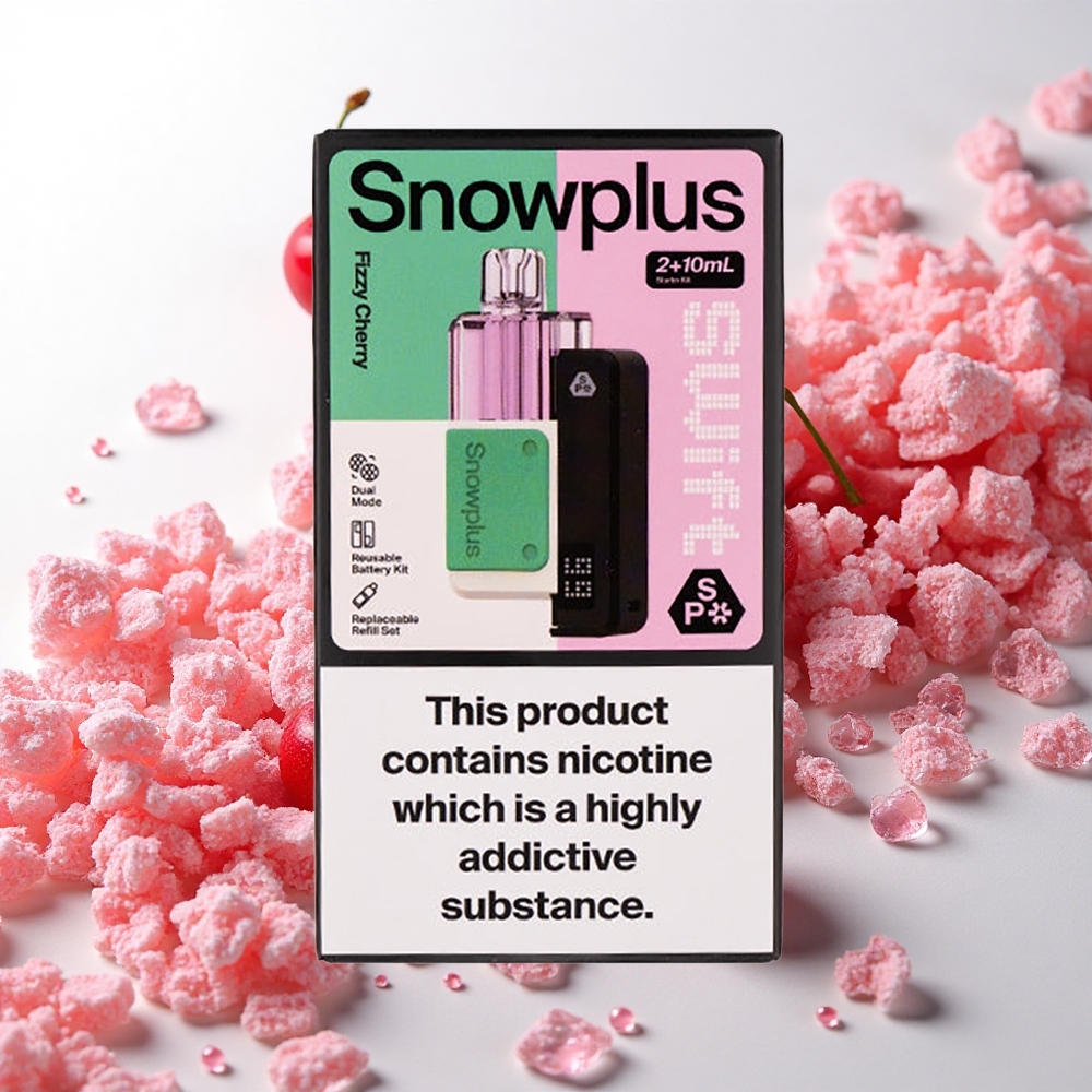 Snowplus Swift 5000 Puffs Frisk Kirsebær Prefilled Pod Kit med 1000 mAh batteri og 2+10 ml e-væske