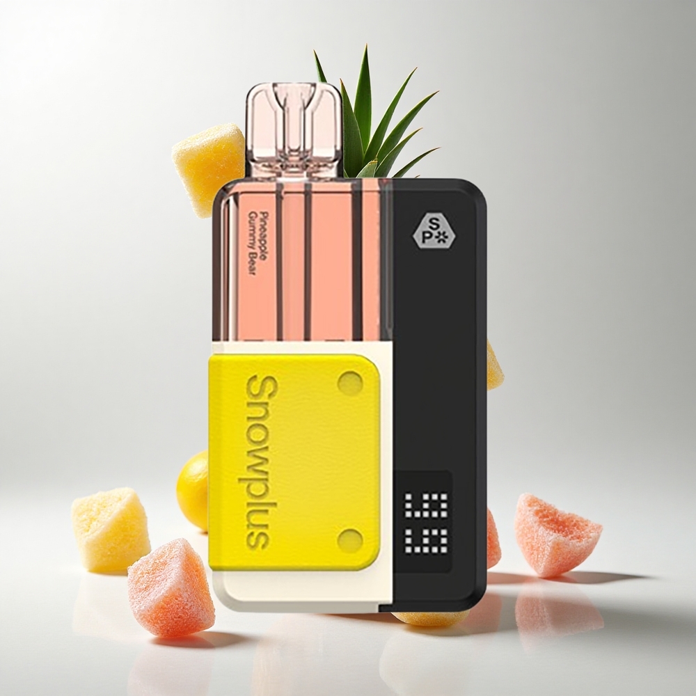 Snowplus Swift 5000 Puffs Prefilled Pod Kit Ananas Gummibjørn med 1000 mAh batteri og 2+10 ml e-væske
