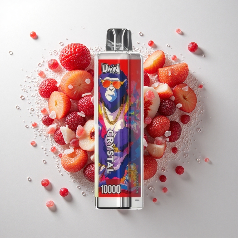 UWIN Crystal 10000 Puffs Elsk 66 med RGB-lys og 18ml e-væske