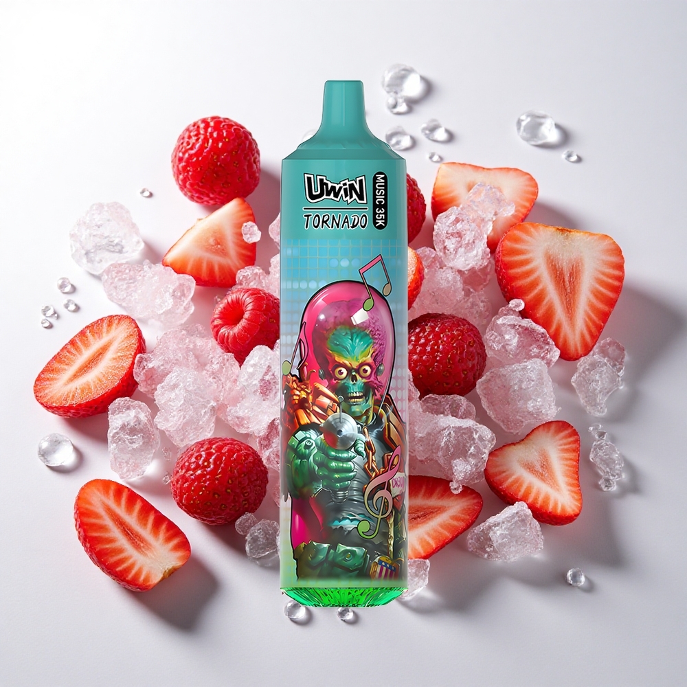 Uwin Tornado 35K Jordbær Hindbær Kirsebær Is med Type-C opladning og 600mAh batteri