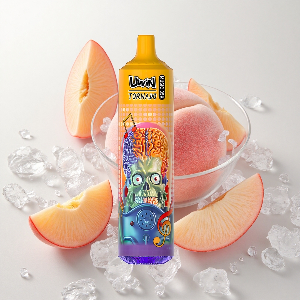 Uwin Tornado 35K Music Engangs Vape Sommerfersken Is med 35000 puff og Type-C ladning