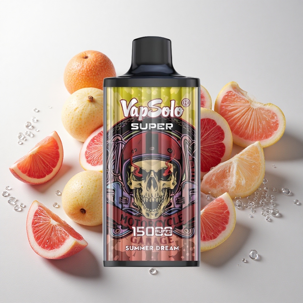 Vapsolo Super 15000 puffs Sommertræ med 40ml e-væske og Type-C opladning