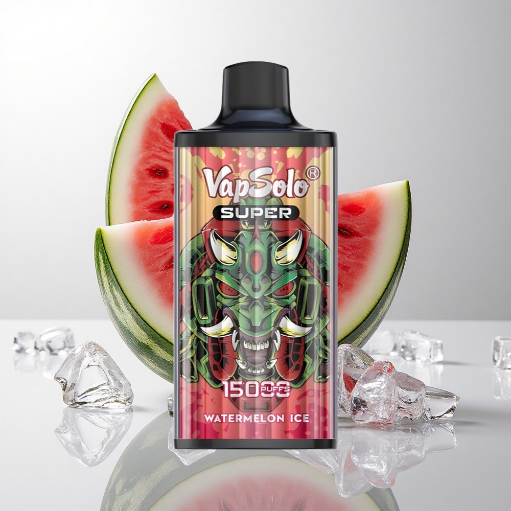Vapsolo Super 15000 puffs Vandmelon Is med 40ml E-væske og Type-C opladning