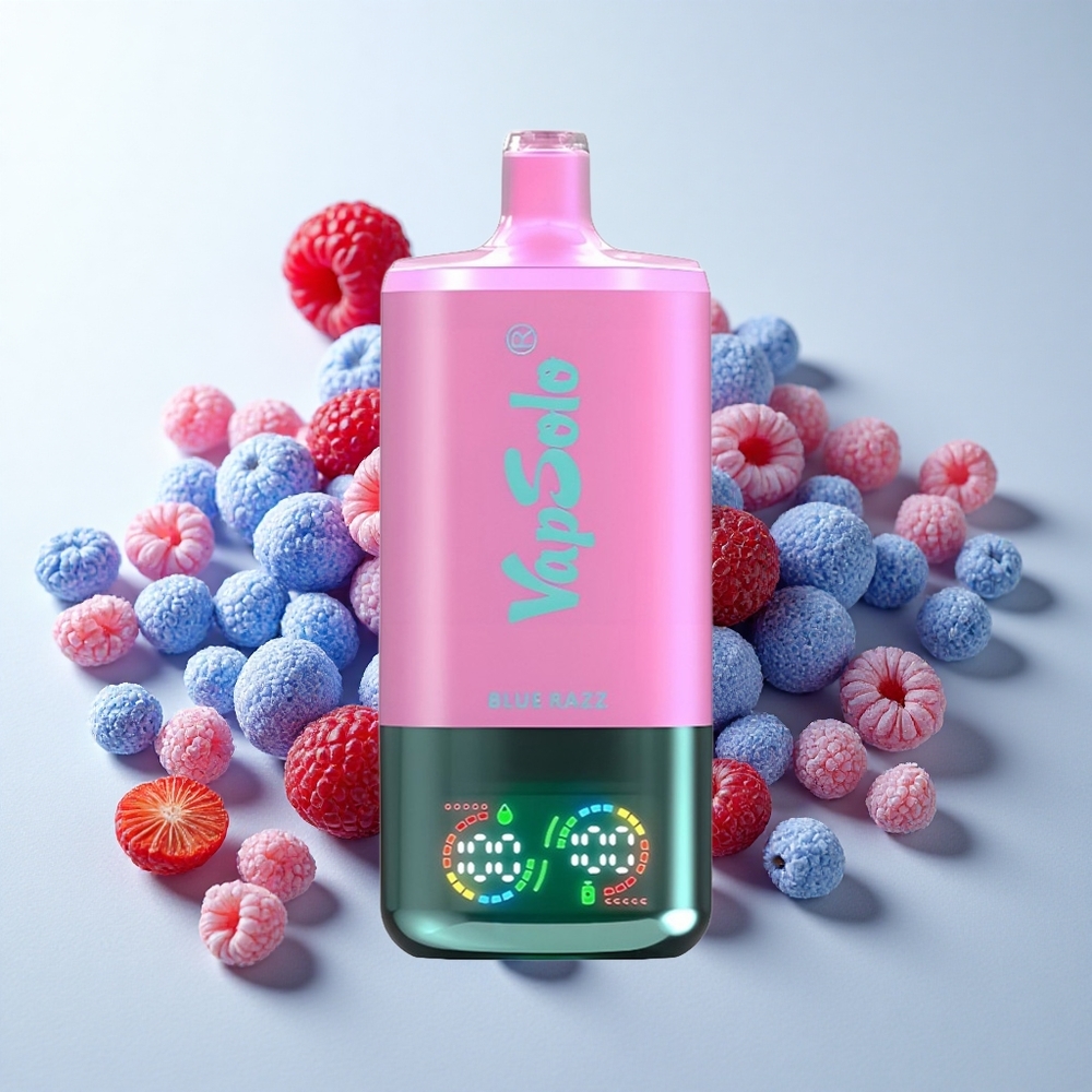 VapSolo Triple 30000 Puffs Blå Hindbær – 40ml e-væske