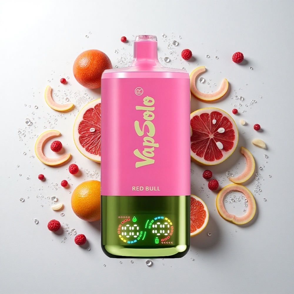 VapSolo Triple 30000 Puffs Engangs Vape Rødbulle med 40ml e-væske