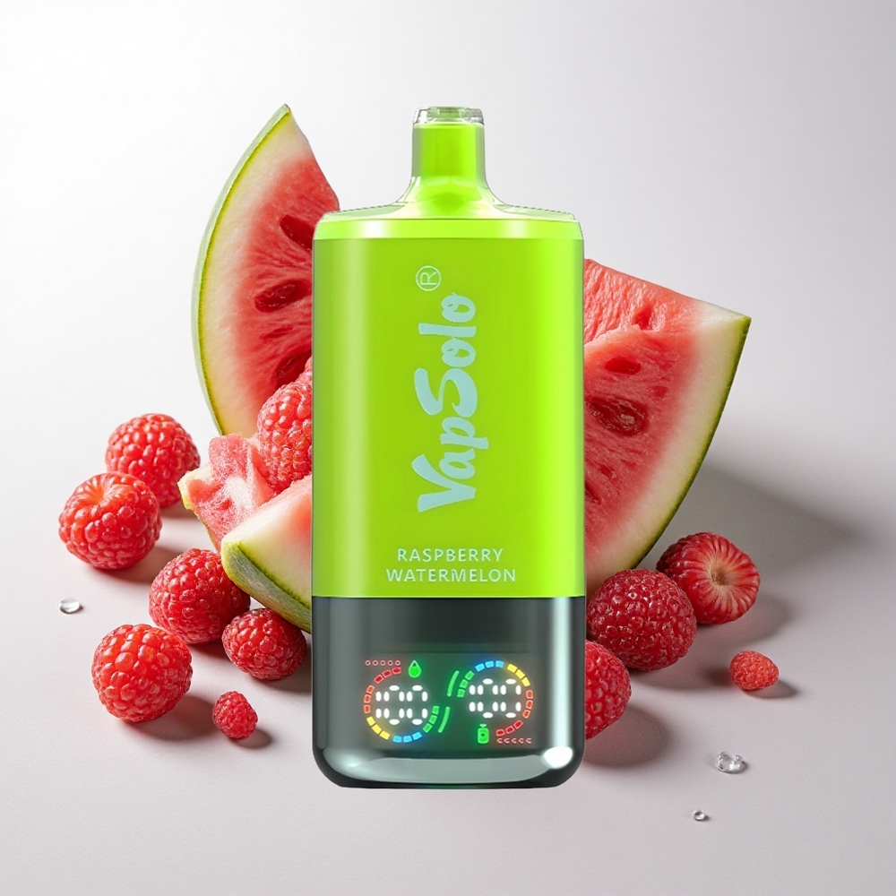 VapSolo Triple 30000 Puffs Hindbær Vandmelon med 40ml E-væske og Type-C opladning