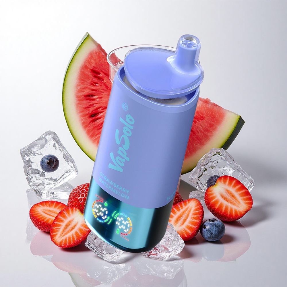 VapSolo Triple 30000 Puffs Jordbær Vandmelon & Blåbær Is med 40ml E-Væske og Type-C opladning