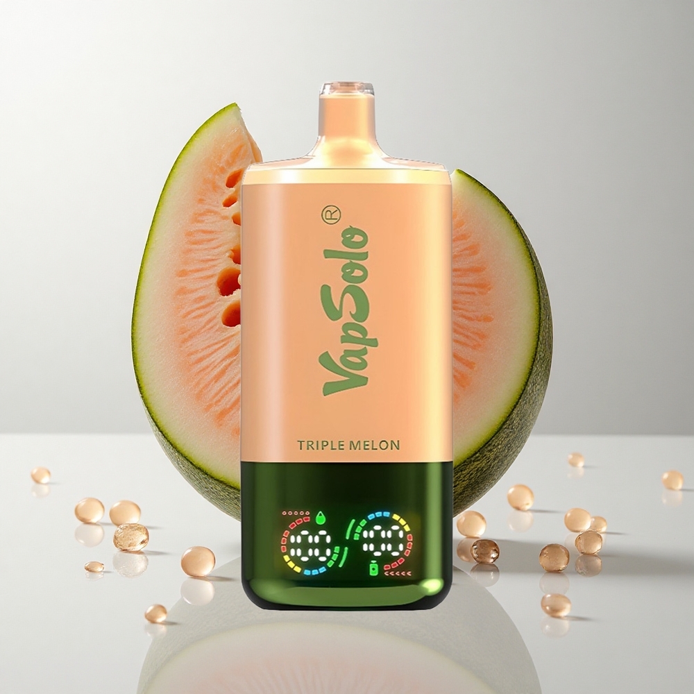 VapSolo Triple 30000 Puffs Tredobbelt Melon med 40ml E-Væske og Type-C Opladning