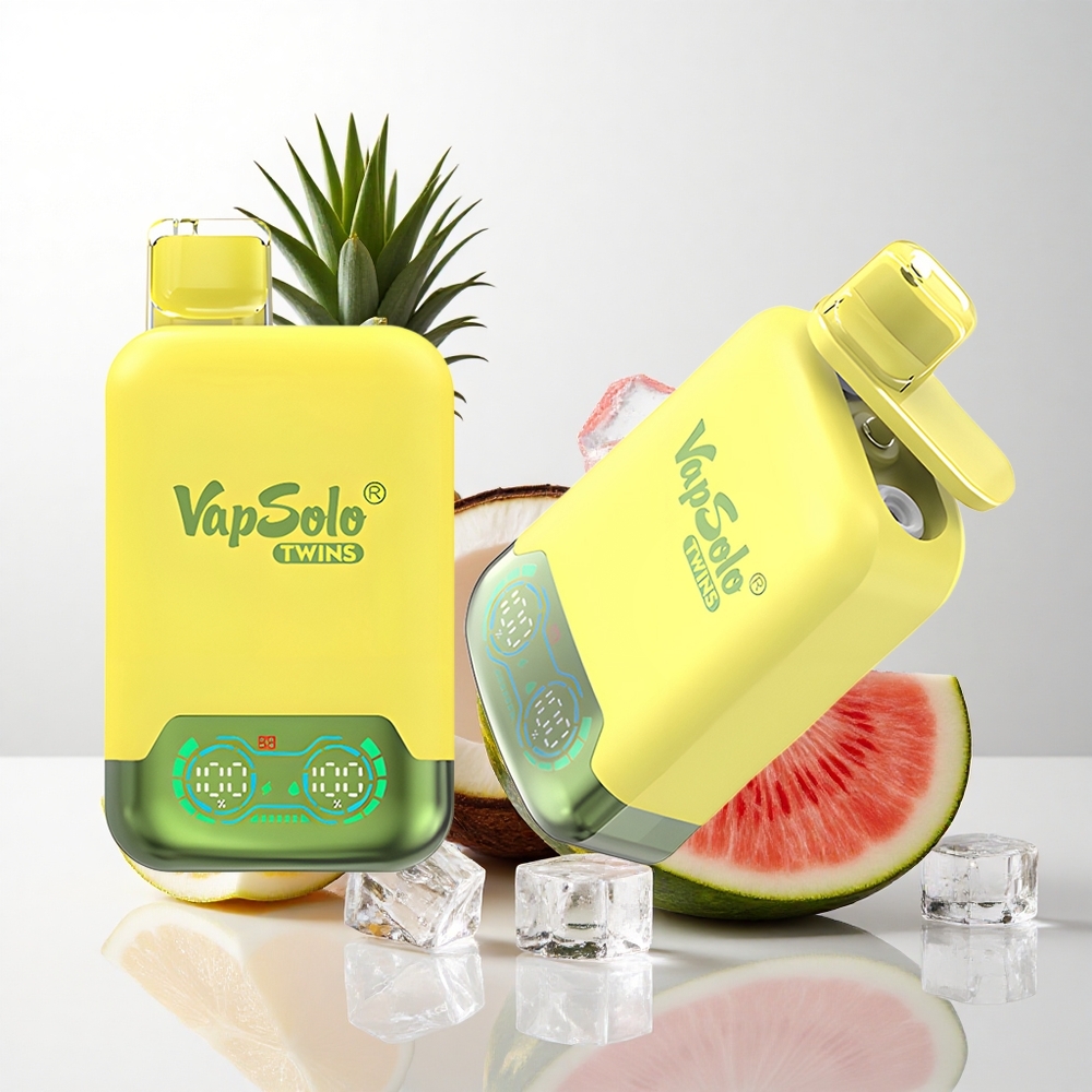 Vapsolo Twins 20000 Puffs Ananas Kokos & Vandmelon Is (40 ml / Type-C)