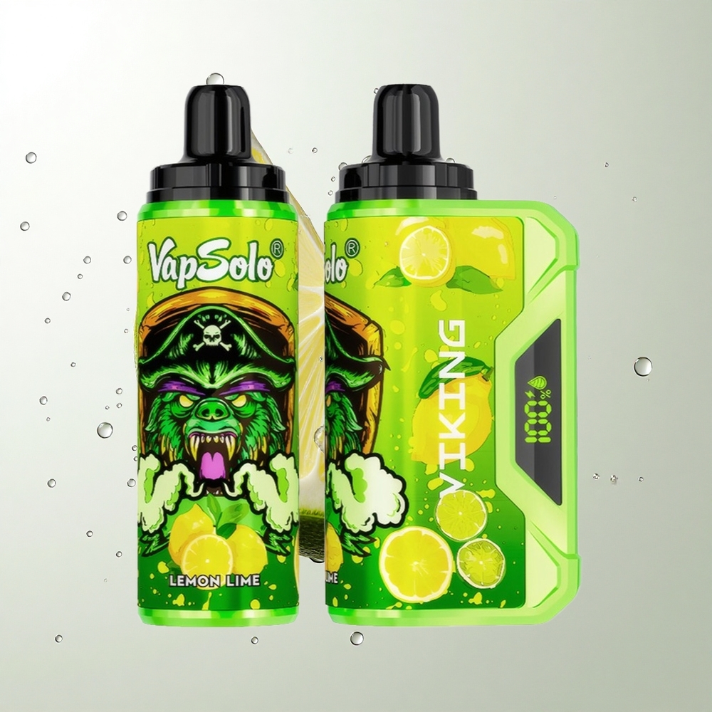 VapSolo VIKING 12000 Puffs Engangs E-Cigaret Citron Lime med 22ml E-Væske