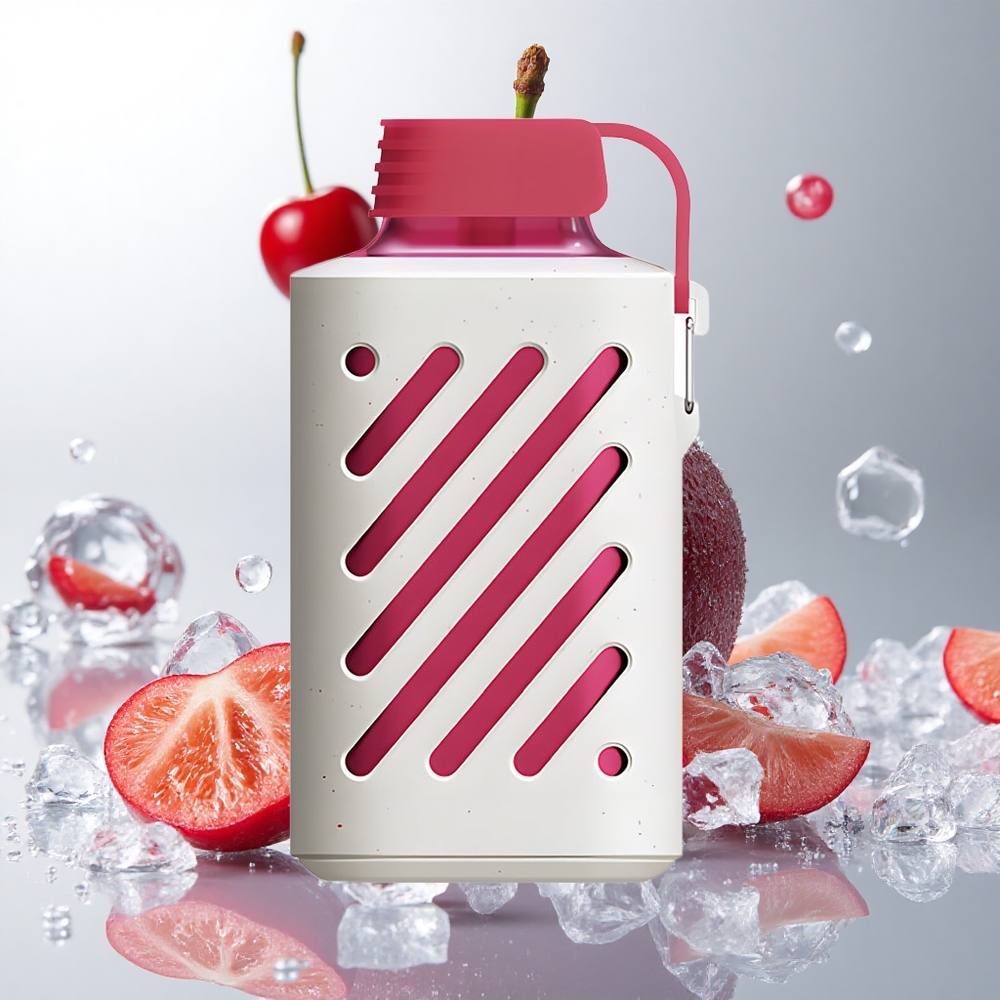 VOZOL GEAR 10000 Engangs Damp med 30 Smage og 20 ml E-væske Kapacitet Cherry Ice