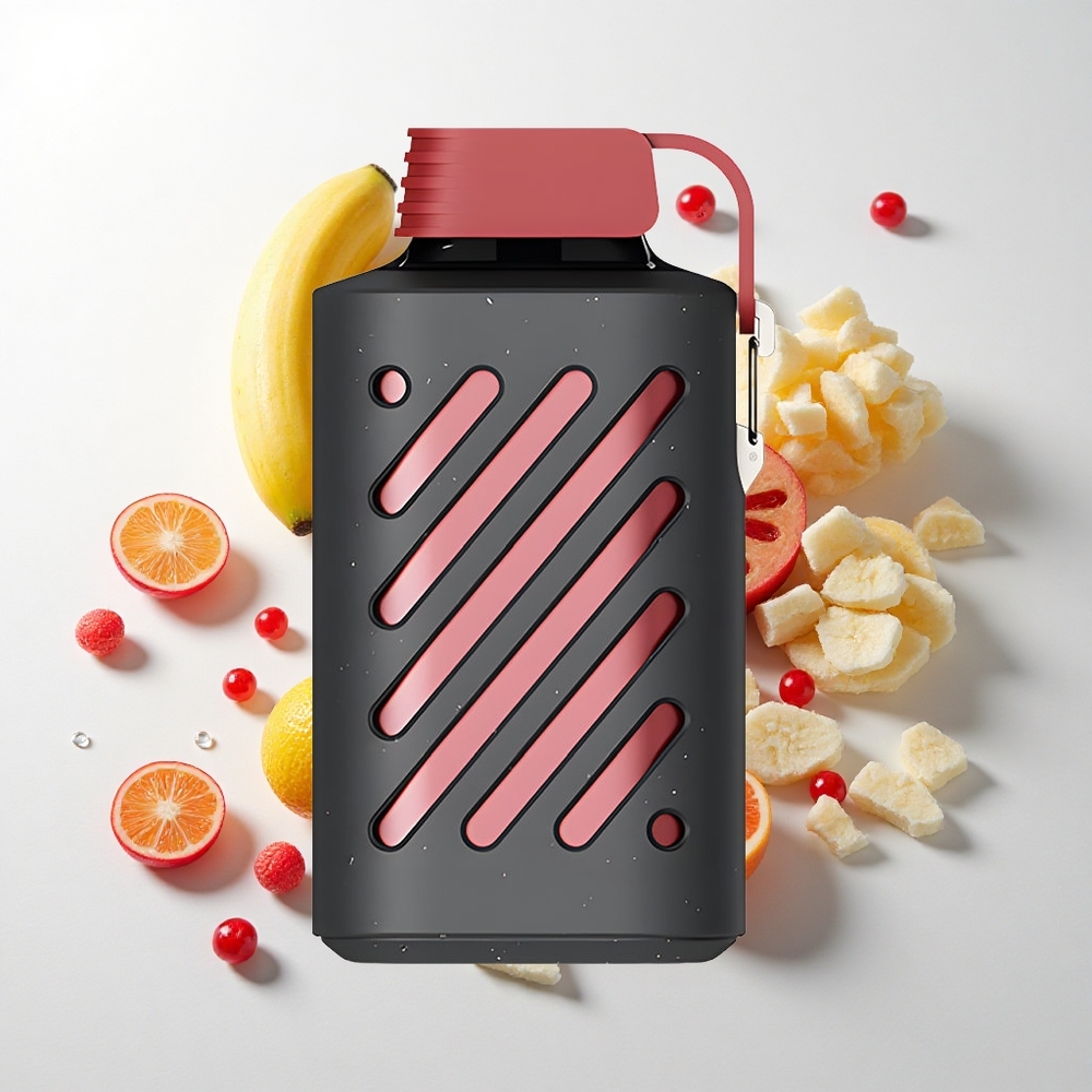 VOZOL GEAR 10000 Engangs Vape Dragefrugt Banan Kirsebær med 10000 Pust og 20 ml E-væske Kapacitet