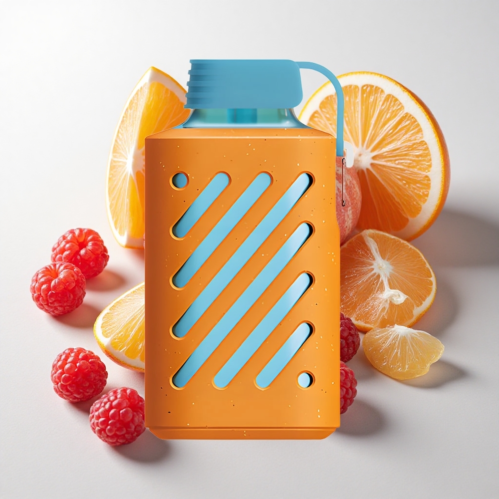 VOZOL GEAR 10000 Engangs Vape med 10000 Pust og Hindbær-Mandarin samt 20 ml E-væske Kapacitet