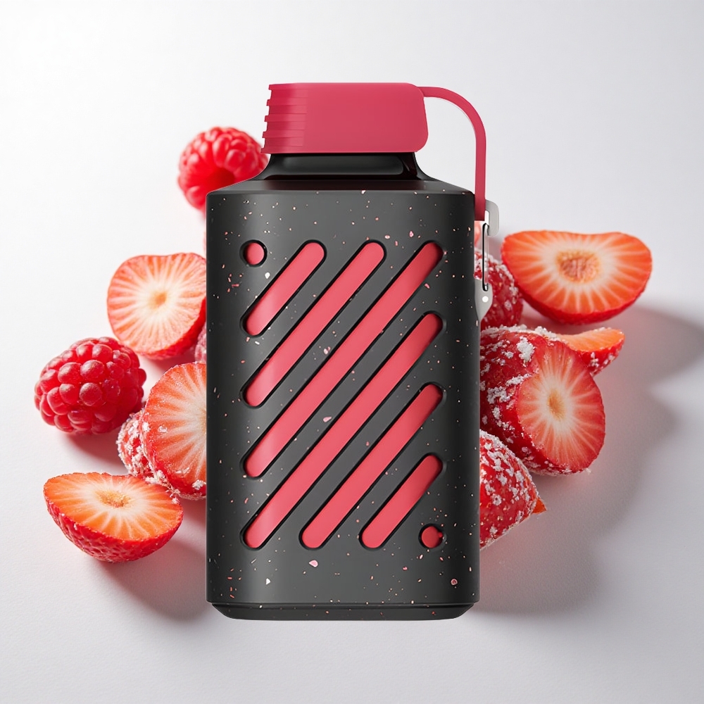 VOZOL GEAR 10000 Engangs Vape med Jordbær Hindbær - 10000 Pust & 30 Smagsvarianter