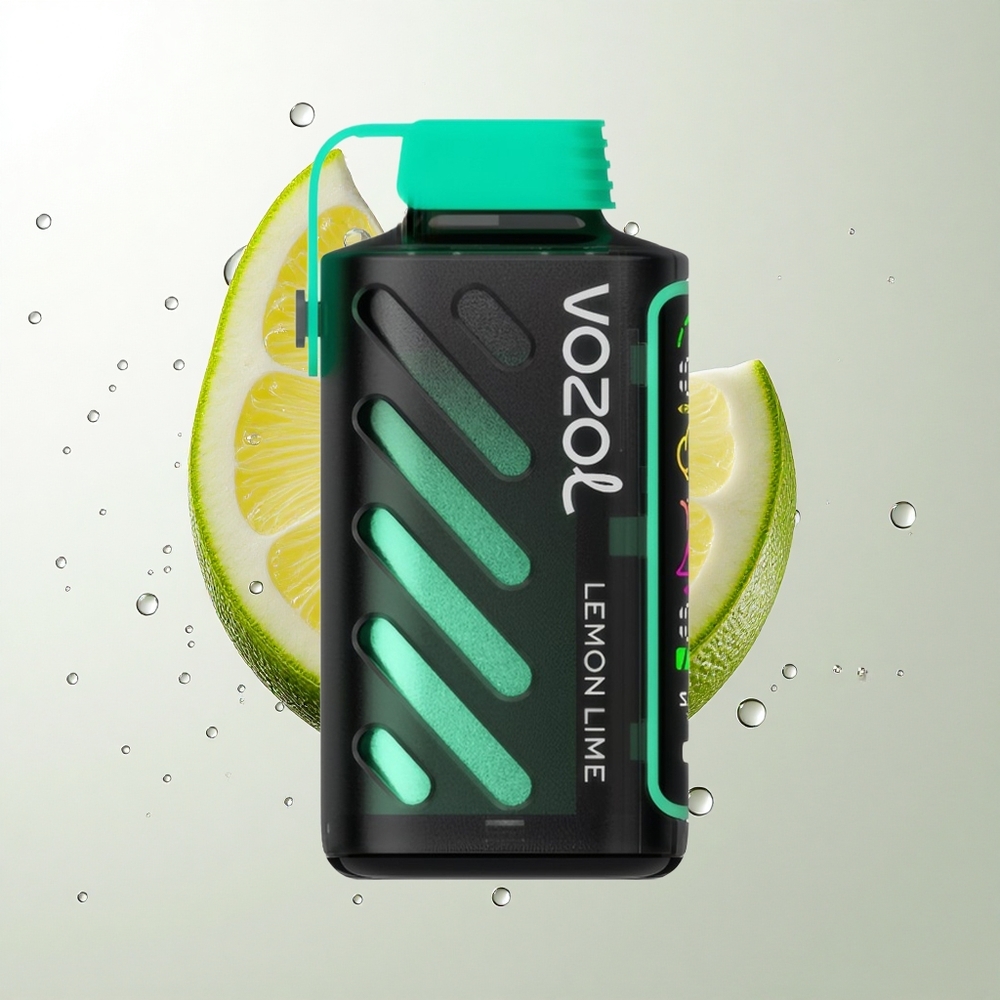 VOZOL Gear Power 20000 Puffs Citron Lime med S.i.L.C. Tech og 20mL Forfyldt E-Væske