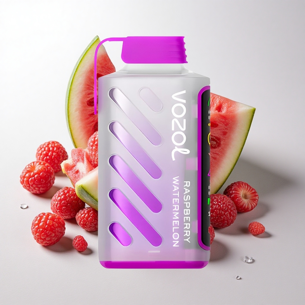 VOZOL Gear Power 20000 Puffs Hindbær Vandmelon med S.i.L.C. Tech og 20mL Forfyldt E-Væske