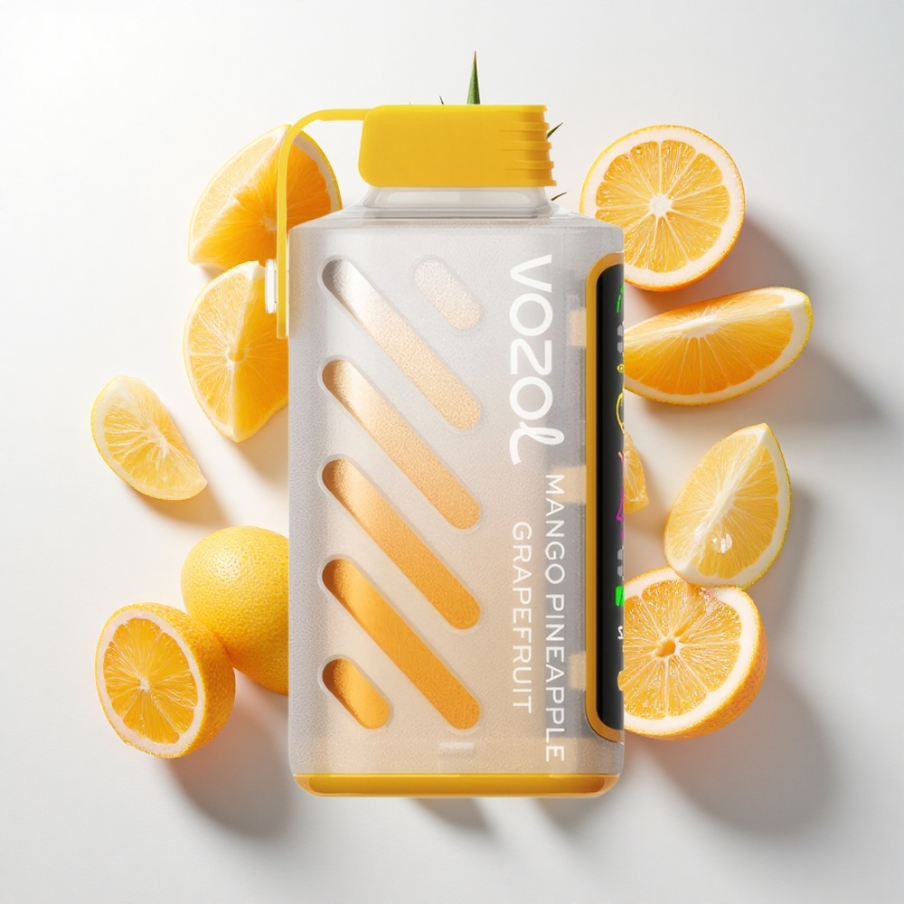 VOZOL Gear Power 20000 Puffs Mango Ananas Grapefrugt med 20mL Forfyldt E-Væske og Dual Mesh Coil