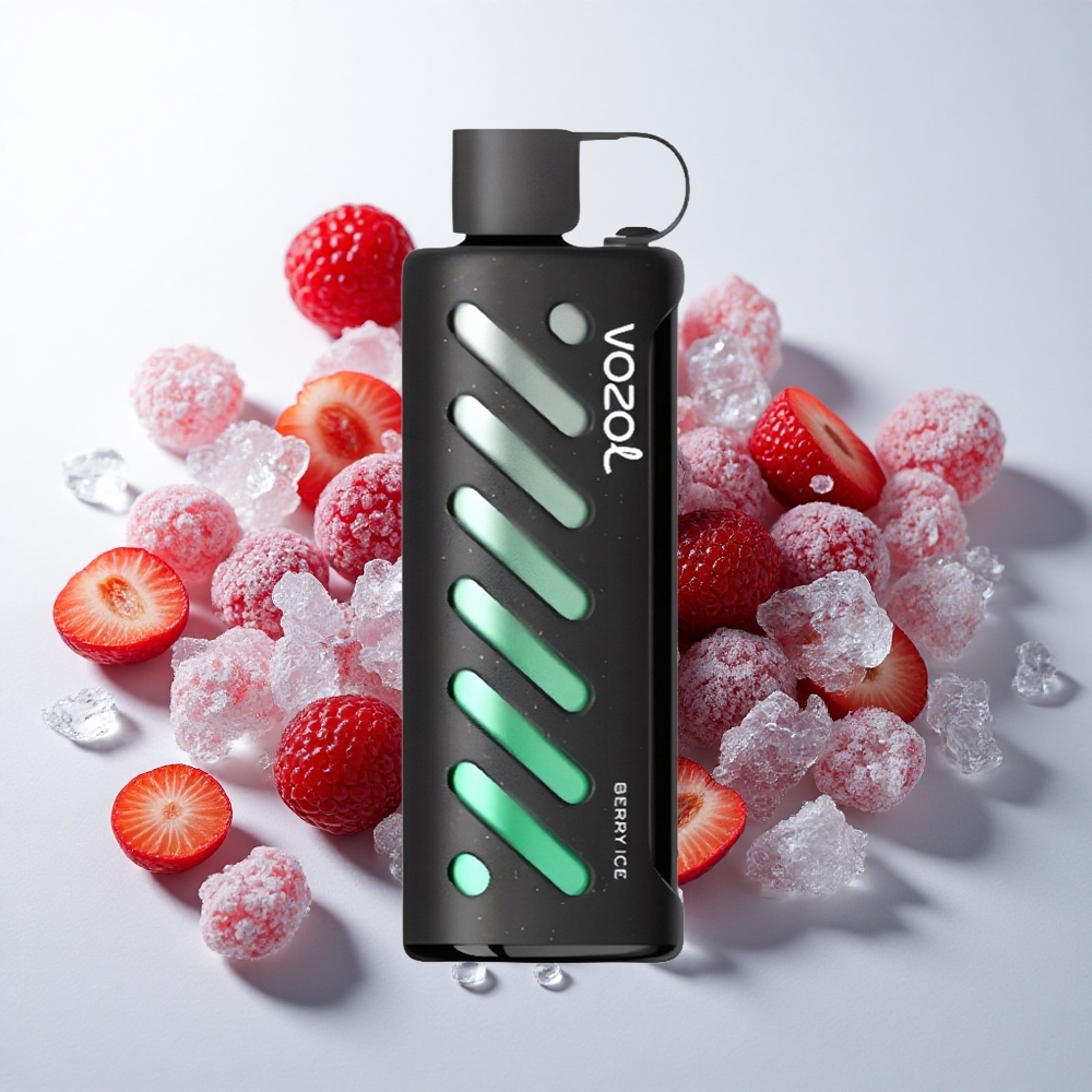 VOZOL Gear Shisha 25000 Puffs Bær Is med 30 Lækre Smage og 1000mAh Batteri