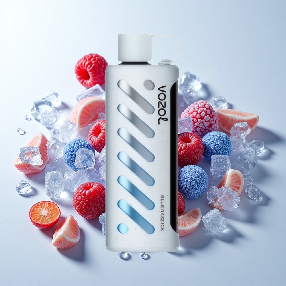 VOZOL Gear Shisha 25000 Puffs Blå Hindbær Is med 1000mAh Batteri