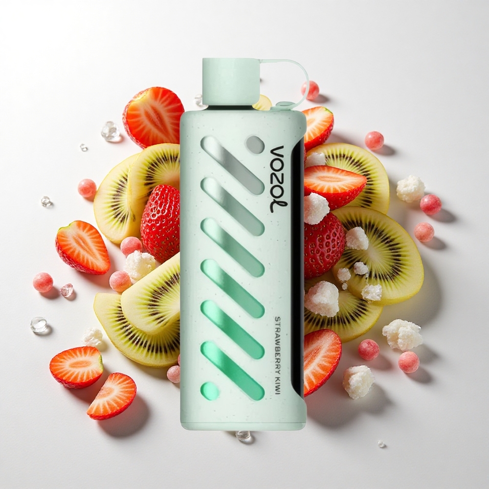 VOZOL Gear Shisha 25000 Puffs Jordbær Kiwi med 30 Lækre Smage og 1000mAh Batteri