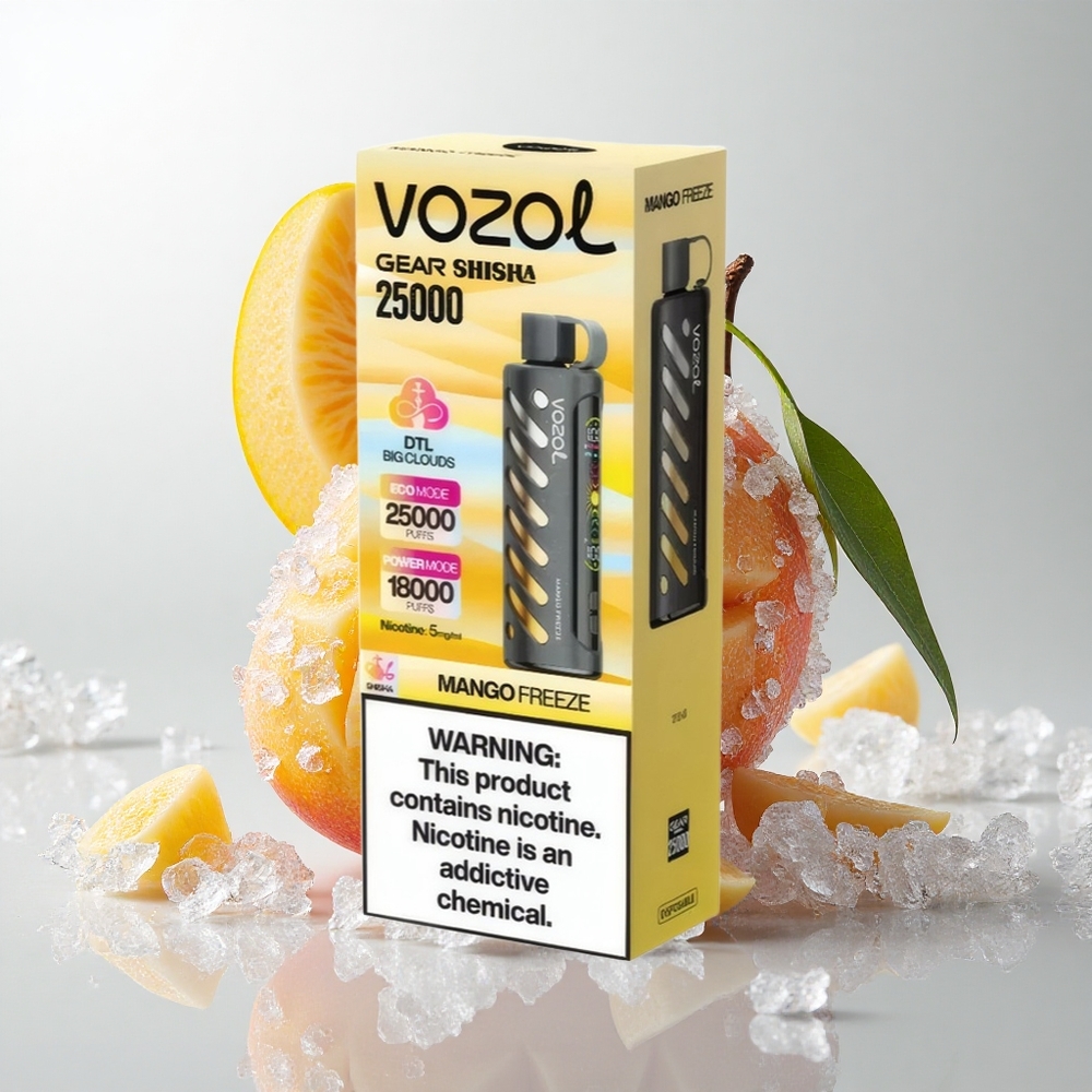 VOZOL Gear Shisha 25000 Puffs Mango Frost (30 Lækre Smage)