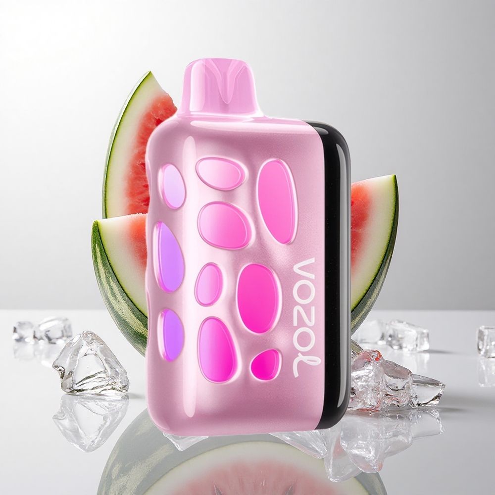 VOZOL RAVE 40000 Vandmelon Is med 1000mAh Batterikapacitet og Beat-Synced Party Mode