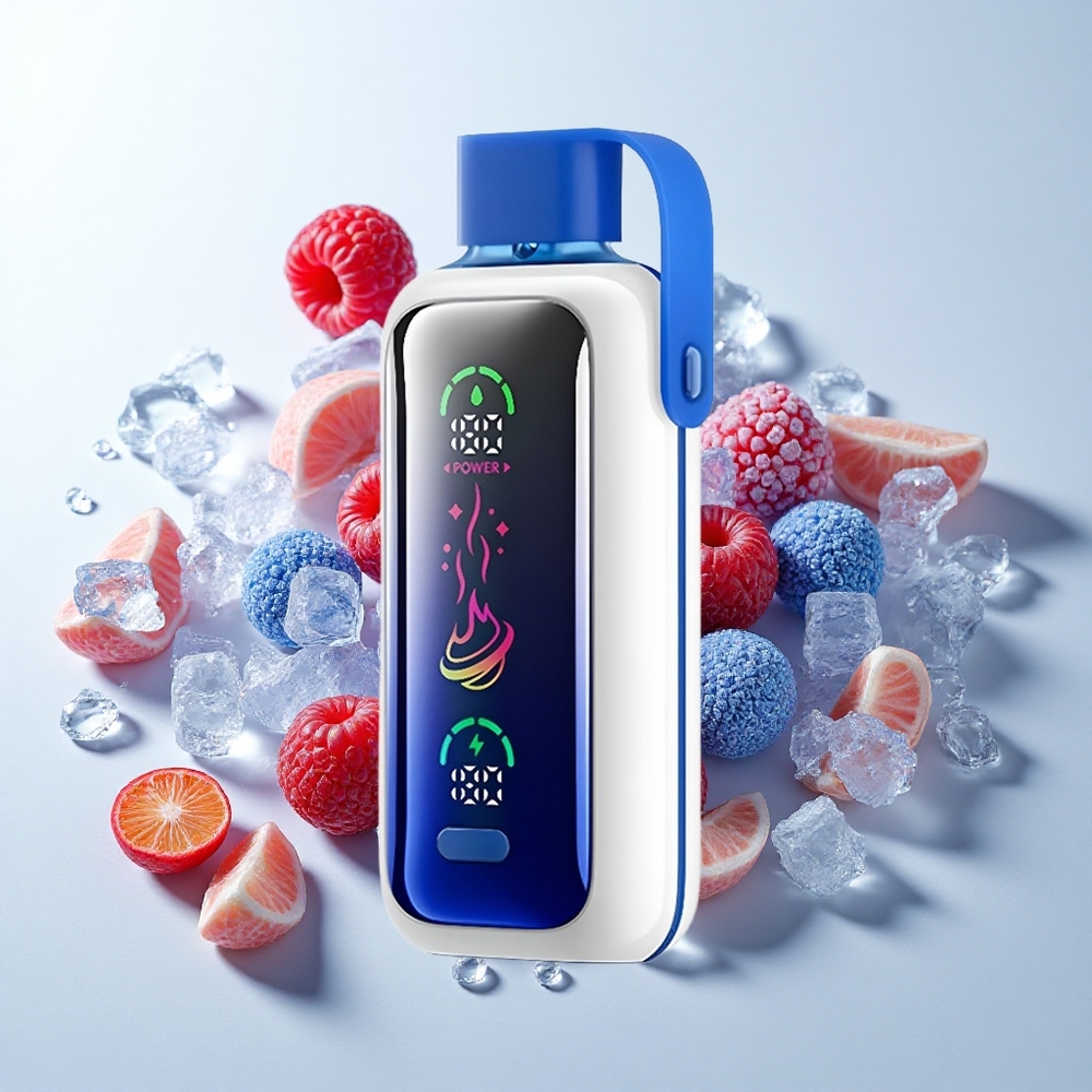 VOZOL Star 20000 Puffs Blå Hindbær Is med 2,2" HD spejlskærm