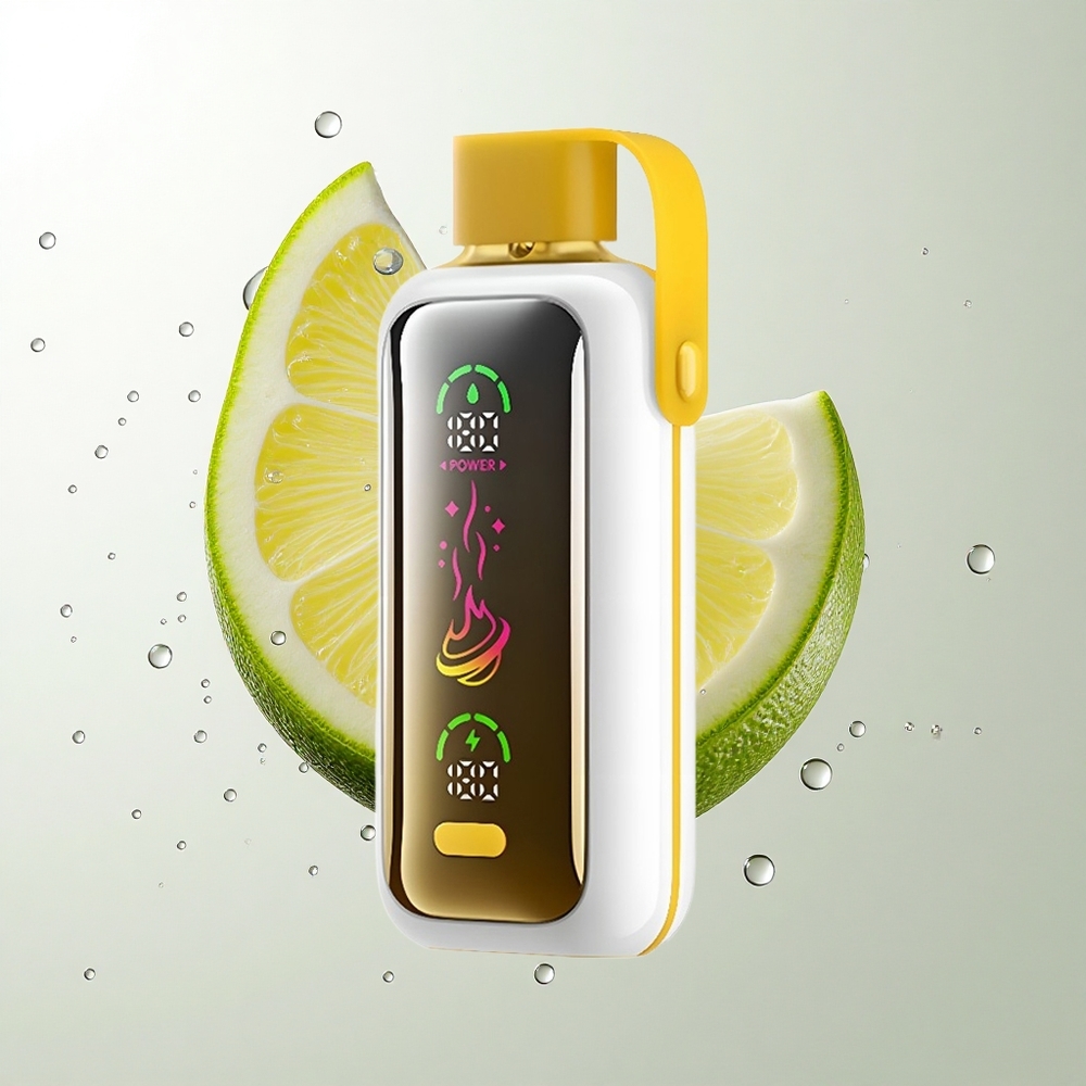 VOZOL Star 20000 Puffs Citron Lime med 2,2" HD spejlskærm og 650mAh batteri