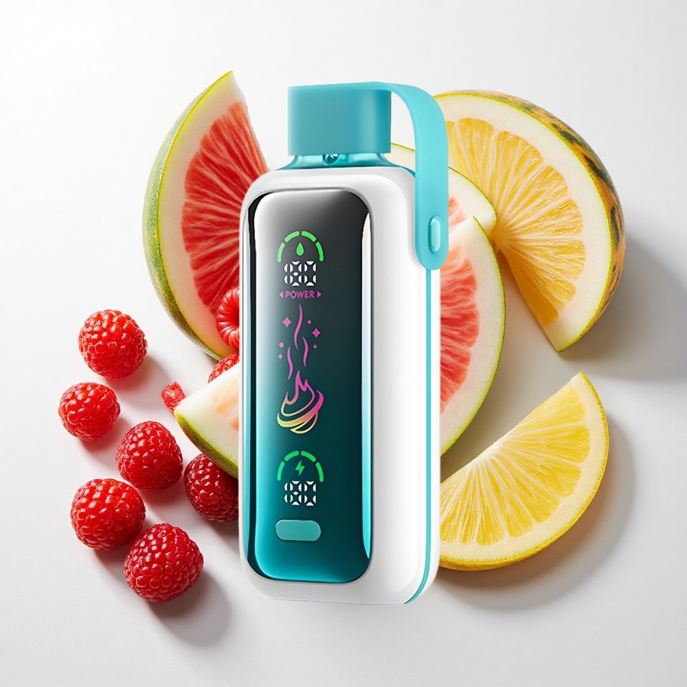 VOZOL Star 20000 Puffs Hindbær Æble Vandmelon Ananas med 2,2" HD spejlskærm