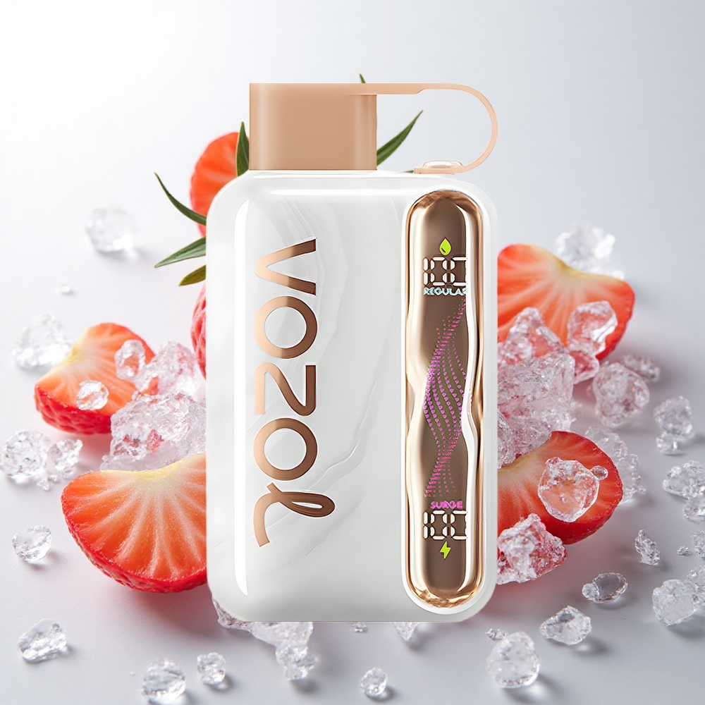 VOZOL STAR 40000 Puffs Engangs E-cigaret Jordbær Is med 1000mAh Batteri og Type-C Opladning