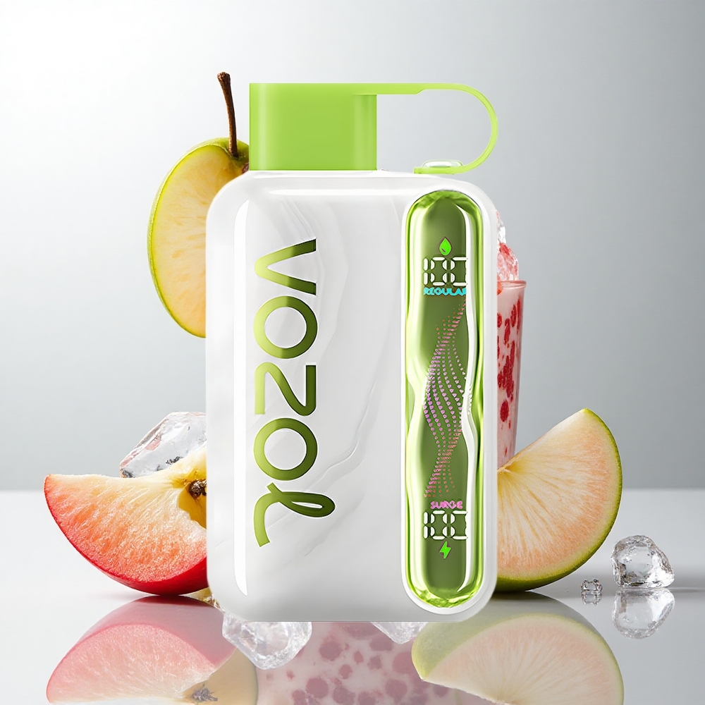 VOZOL STAR 40000 Puffs Engangs E-cigaret Sur Æble Is med 1000mAh Batteri og Type-C Opladning