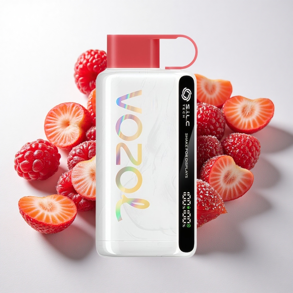 VOZOL STAR 9000/12000 Bærbare E-cigaret Jordbær Hindbær Kirsebær med 30% Hurtigere Opladning og 650mAh Batteri
