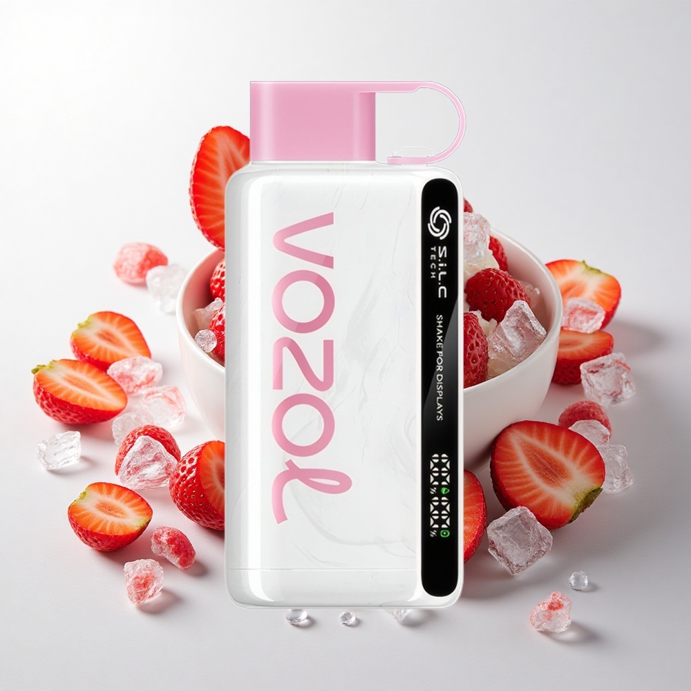 VOZOL STAR 9000/12000 Engangs Vape Jordbær Iscreme med 30% hurtigere opladning