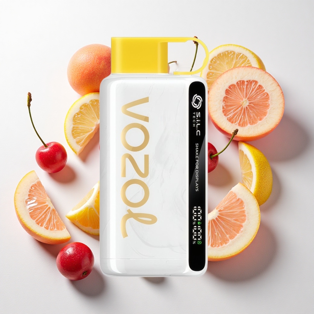 VOZOL STAR 9000/12000 Engangs Vape Kirsebær Fersken Lemonade med 650mAh Batterikapacitet