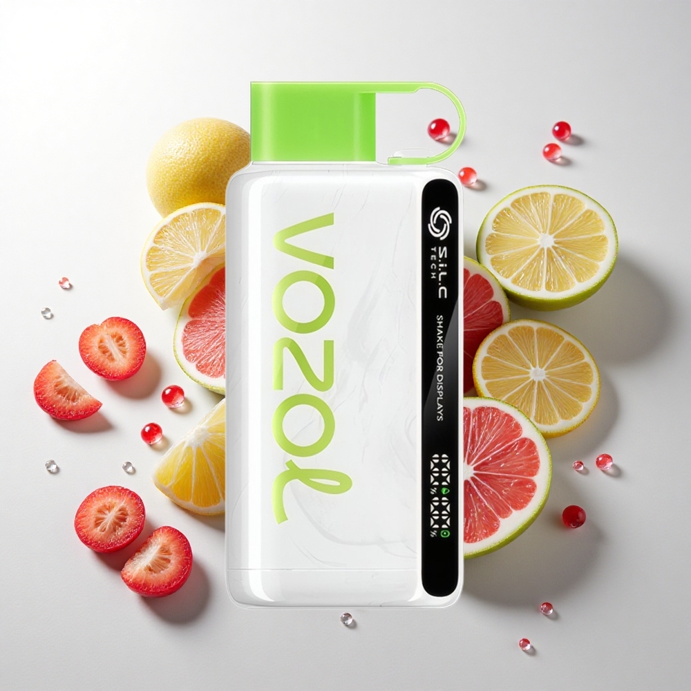 VOZOL STAR 9000/12000 Engangs Vape Kirsebær Lime med 30% hurtigere opladning og 650mAh Batterikapacitet