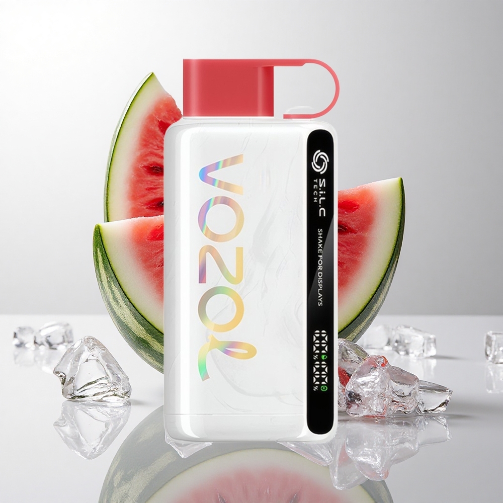 VOZOL STAR 9000/12000 Engangs Vape Vandmelon Is med 30% hurtigere opladning og 650mAh Batteri Kapacitet