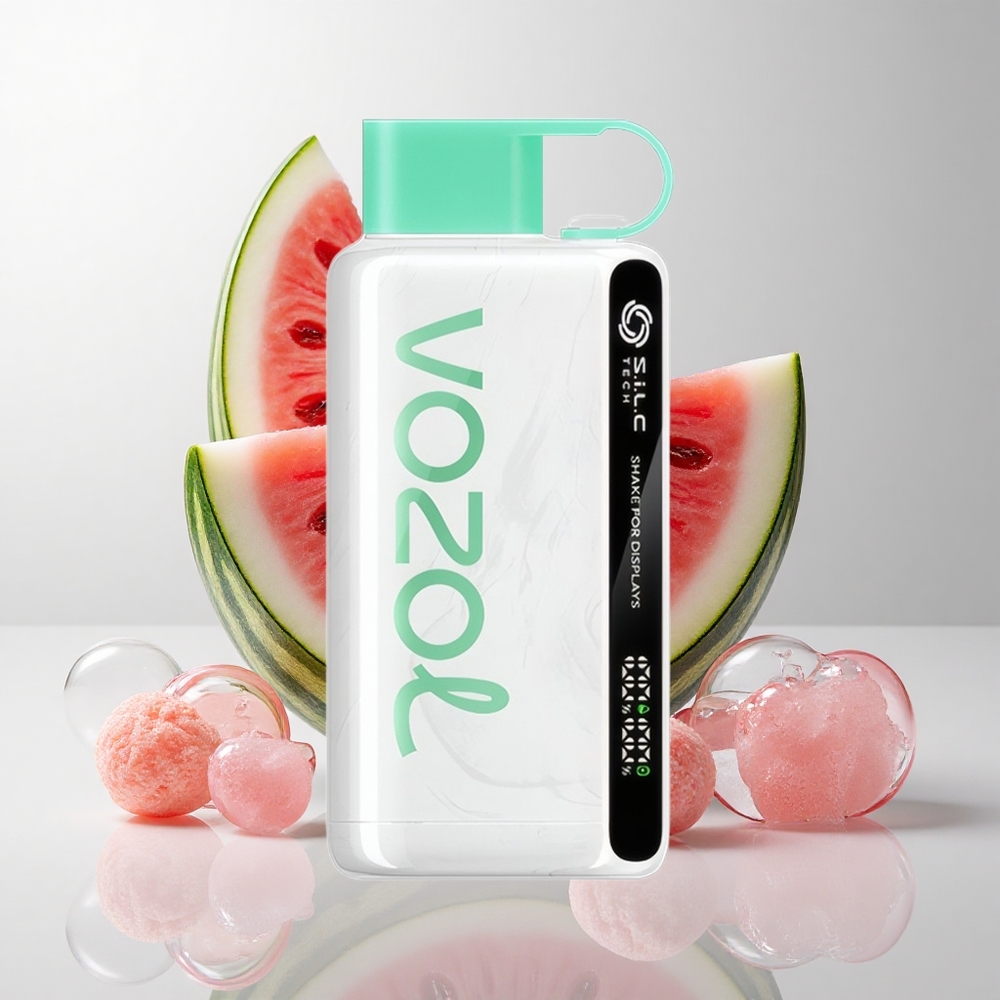 VOZOL STAR 9000/12000 Engangs Vape Vandmelon Tyggegummi med 30% Hurtigere Opladning og 650mAh Batteri