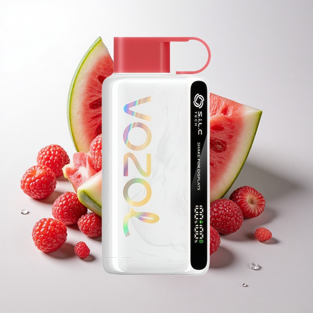 VOZOL STAR 9000/12000 Engangs-vape Hindbær Vandmelon med 30% hurtigere opladning og 650mAh batterikapacitet