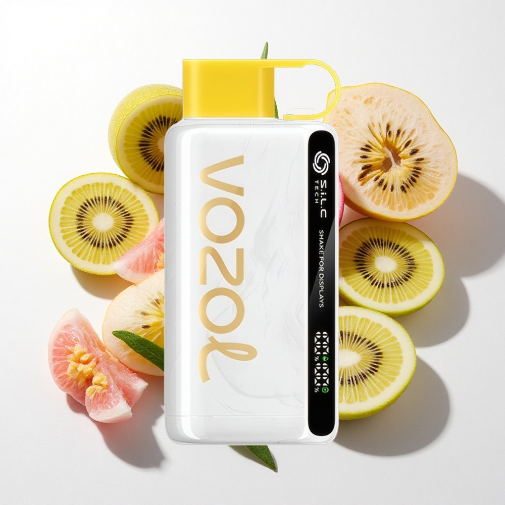 VOZOL STAR 9000/12000 Engangs-vape Kiwi Passionsfrugt Guava med 30% hurtigere opladning og 650mAh batterikapacitet