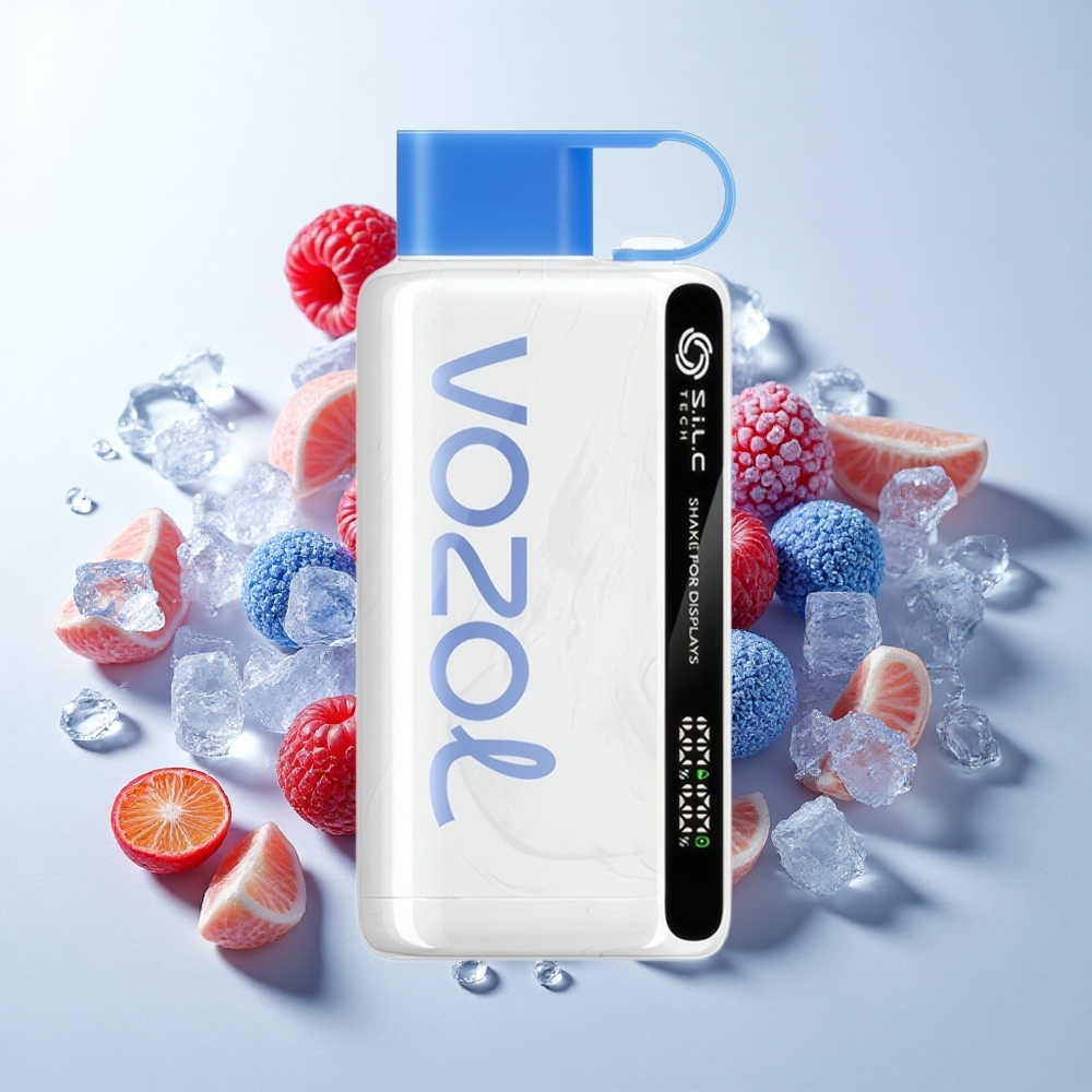 VOZOL STAR 9000/12000 Engangsvape Blå Hindbær Is med 30% hurtigere opladning