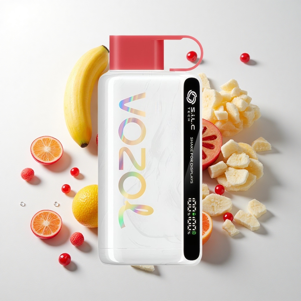 VOZOL STAR 9000/12000 Engangsvaper Dragefrugt Banan Kirsebær med 650mAh Batteri og 30% Hurtigere Opladning