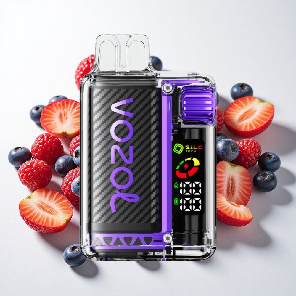 VOZOL Vista 20000 Puffs Genanvendelig Kit med 6-trins Wattjustering og Blandede Bær